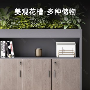 隔断办公室文件柜档案资料柜矮柜储物柜桌边柜办公柜木质