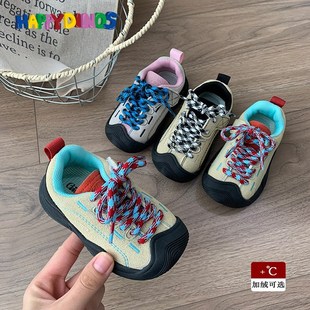 女宝学步鞋软底婴儿鞋宝宝鞋子男童秋冬加绒运动鞋防滑户外0-3岁