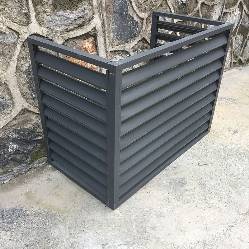 现货速发新空调外机罩工厂室外防雨百叶窗通风口空调格栅护栏品