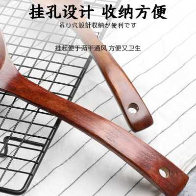 汤勺木勺子大汤勺大号盛汤家用木头汤匙木质小长柄日式吃饭用喝汤