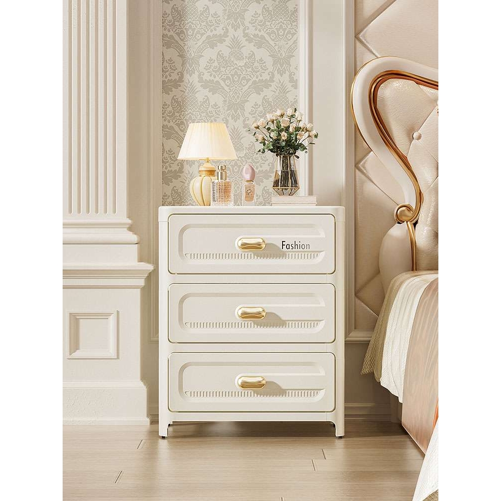 抽屉式文件收纳柜办公室桌面多层储物盒学生桌底下文具夹缝架子