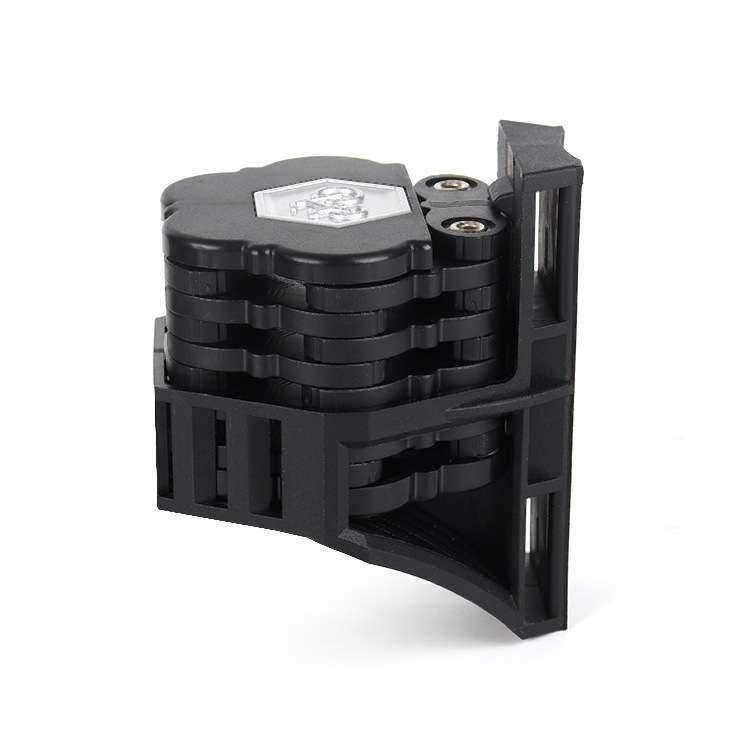 汇力跨境自行车便捷式宝塔型26节链条折叠防剪断山地车密码锁厂家