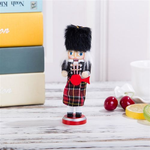 SB58219木制工艺品欧r美风12CM胡桃夹子圣诞小套装木偶工艺品挂件