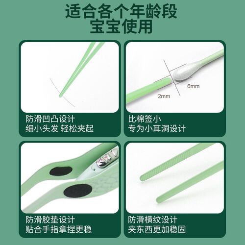 【看的清楚 掏的干净】发光耳镊掏耳朵神器清理耳屎可视耳夹