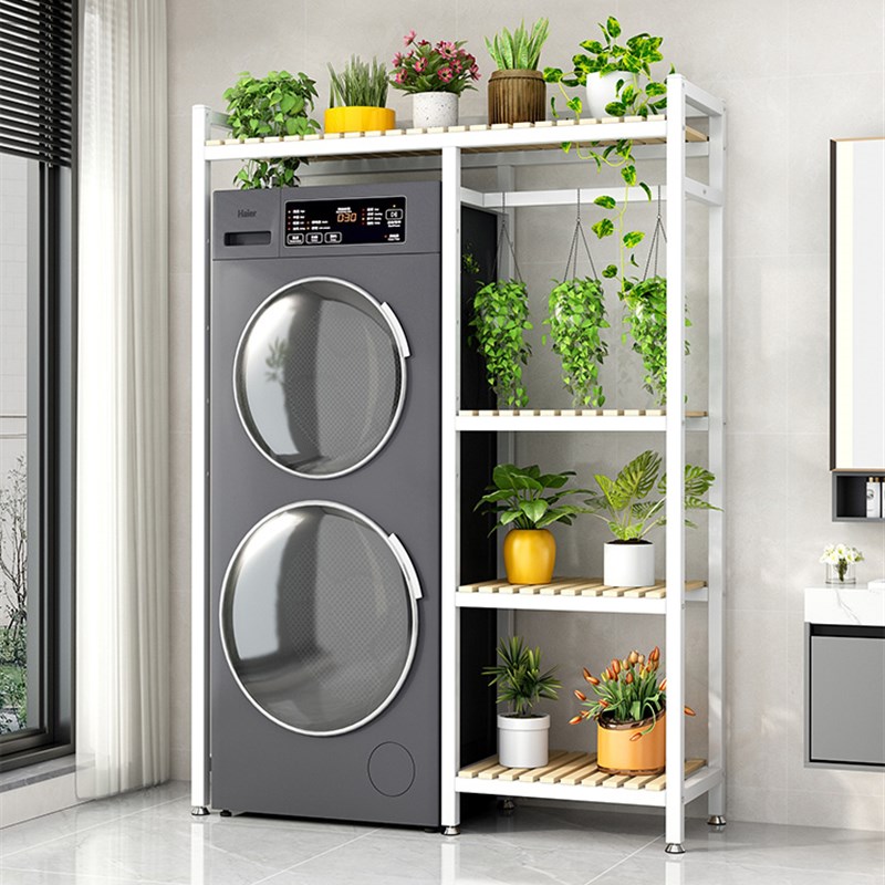 双筒洗衣机置物架落地阳台储物架卫生间多层收纳R架滚筒一体架翻