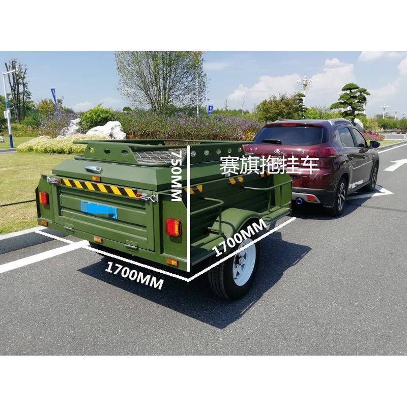 越野后车厢拖挂式房车改装露营汽车小拖车家用自驾游旅居车拖新款