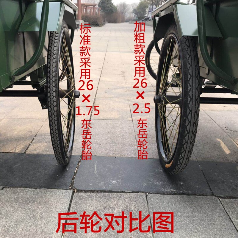 1.2米粗轮加厚人力脚蹬三轮车拉货载货老人脚踩脚踏大型三轮摆摊