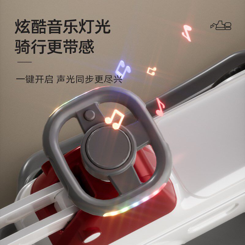 儿童挖掘机玩具车可坐人男女小孩大号工程车可骑滑宝宝滑行溜溜车