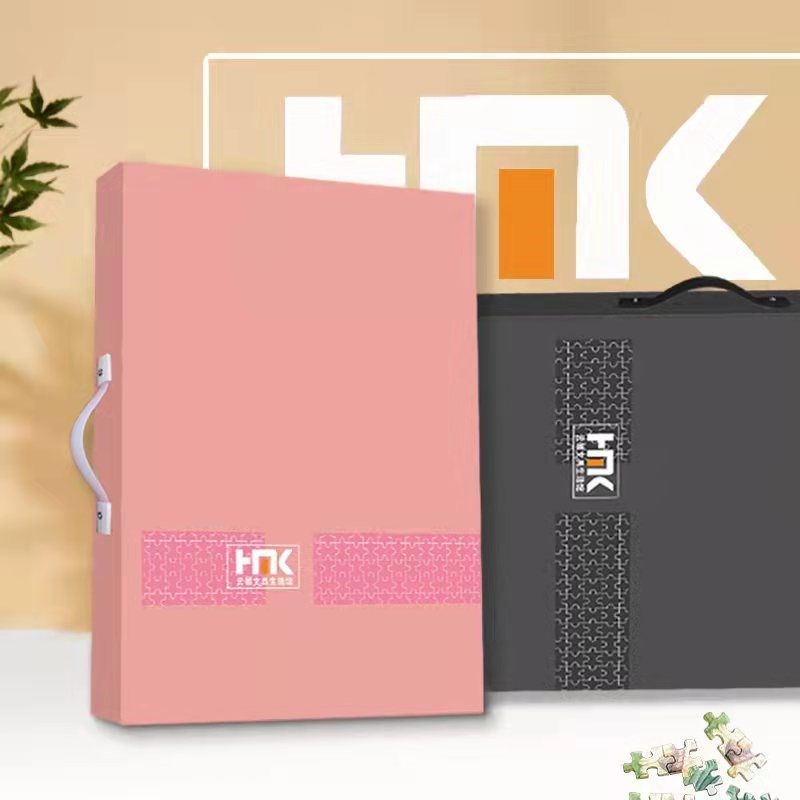 云硕A1文件夹拼图收纳册升级加厚1000片成品办公收藏册PP增韧活页