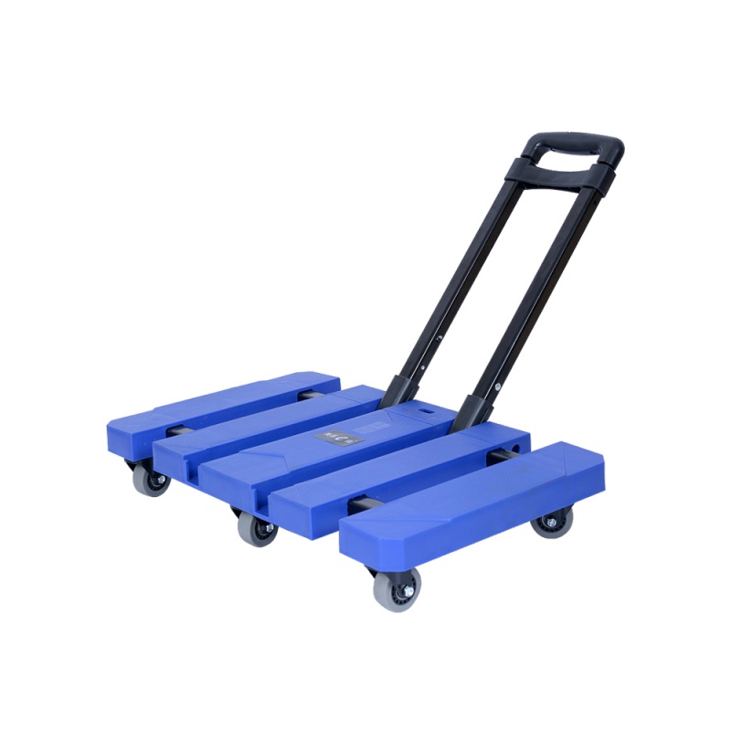 手拉车折叠小拖车便携拉r杆车小拉车搬运家用手推车小推车拉货板