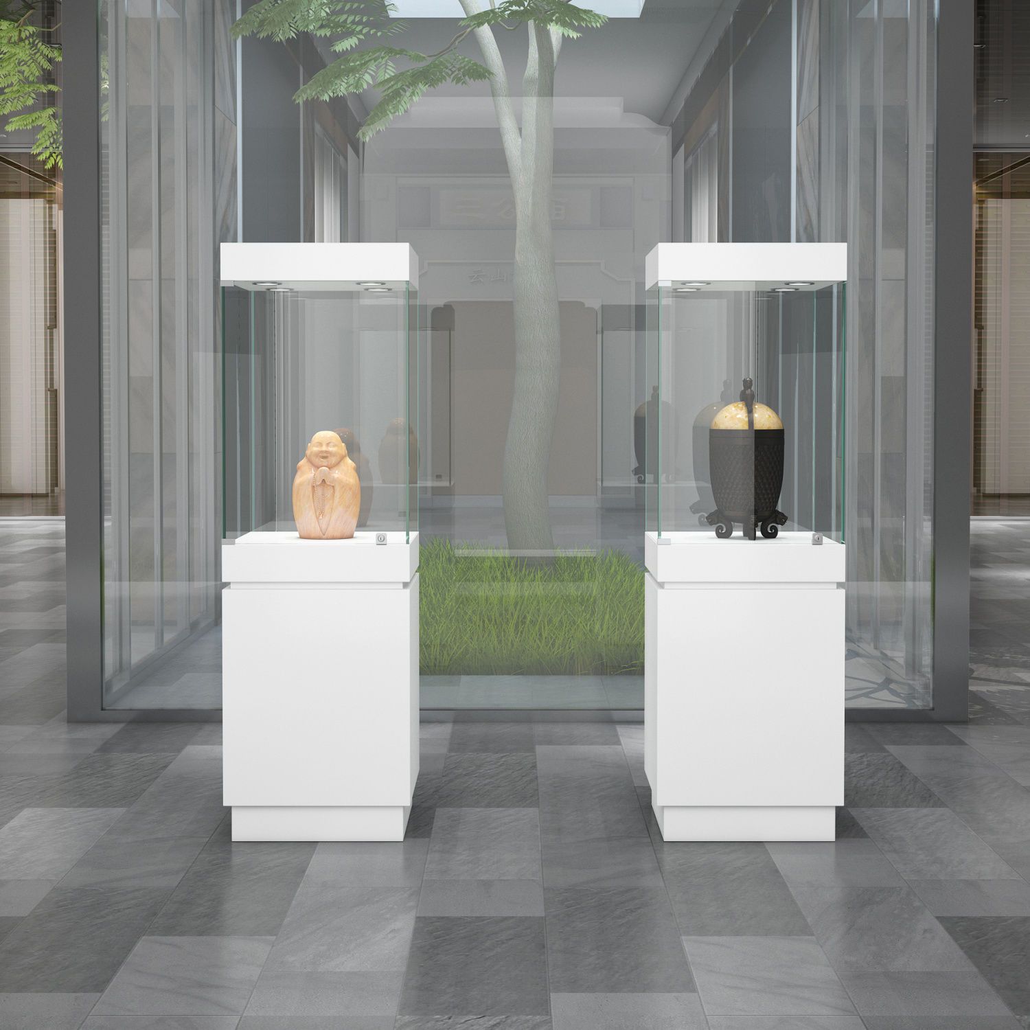 博物馆展柜陈列柜珠宝展示柜珠宝首饰玉器玻璃文物柜台产品展览