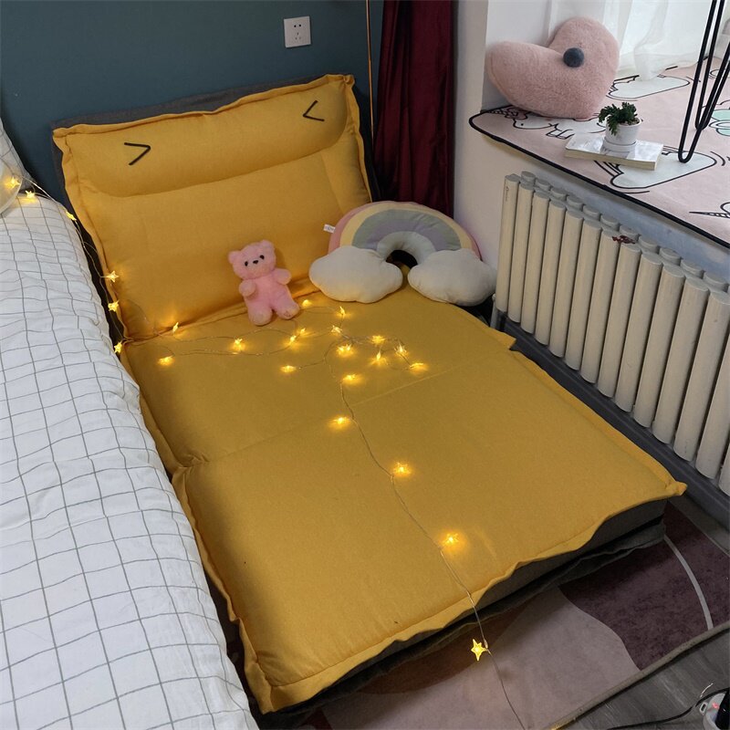 懒人沙发床打地铺榻榻米单人双人可折叠两用阳台卧室小户型网红款