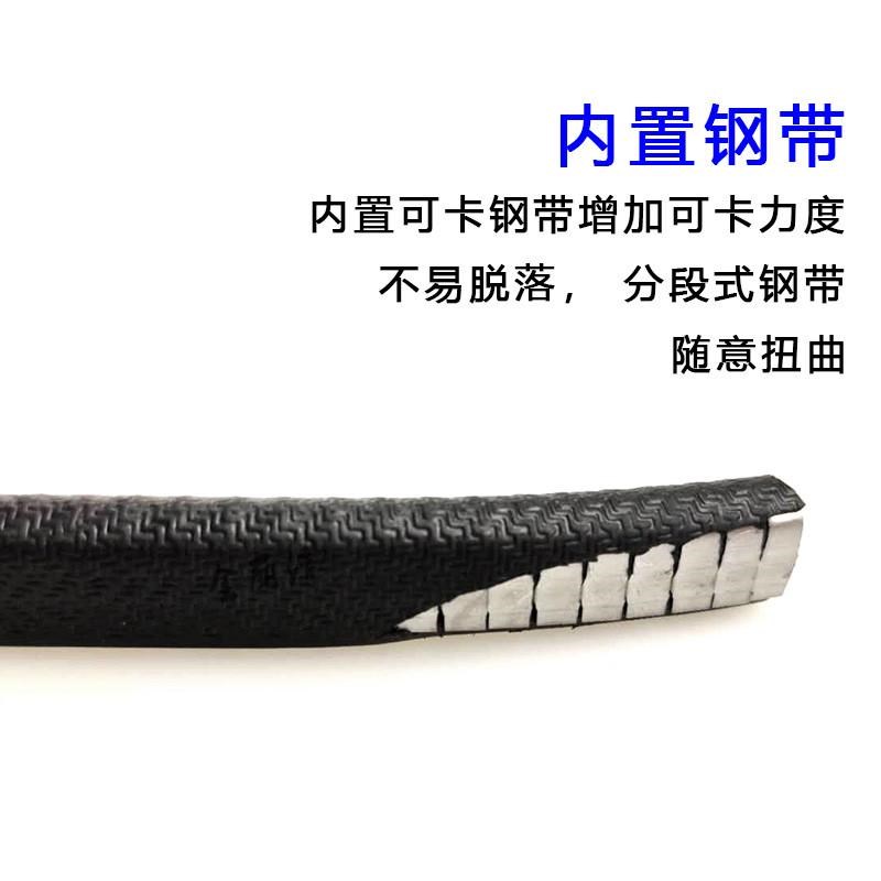 橡胶U型密封条防撞包边汽车骨架装饰条 嵌条钣金保护调电柜配电柜
