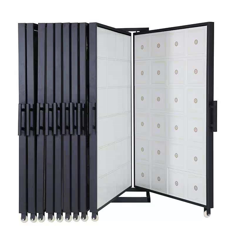 瓷砖展架多功能立式落地式木地板铝扣板展架翻页展示架瓷砖展示架