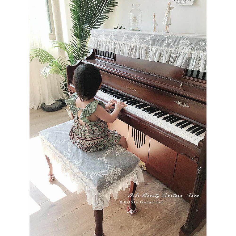 韩国系列梦幻婚纱蕾丝纱质白色钢琴罩钢琴套钢琴凳子系列量身定制