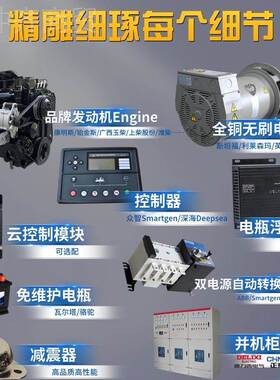 明G斯500KV(24KW)4BA全自3动静音柴油发电机K康TA19-A配斯坦福电