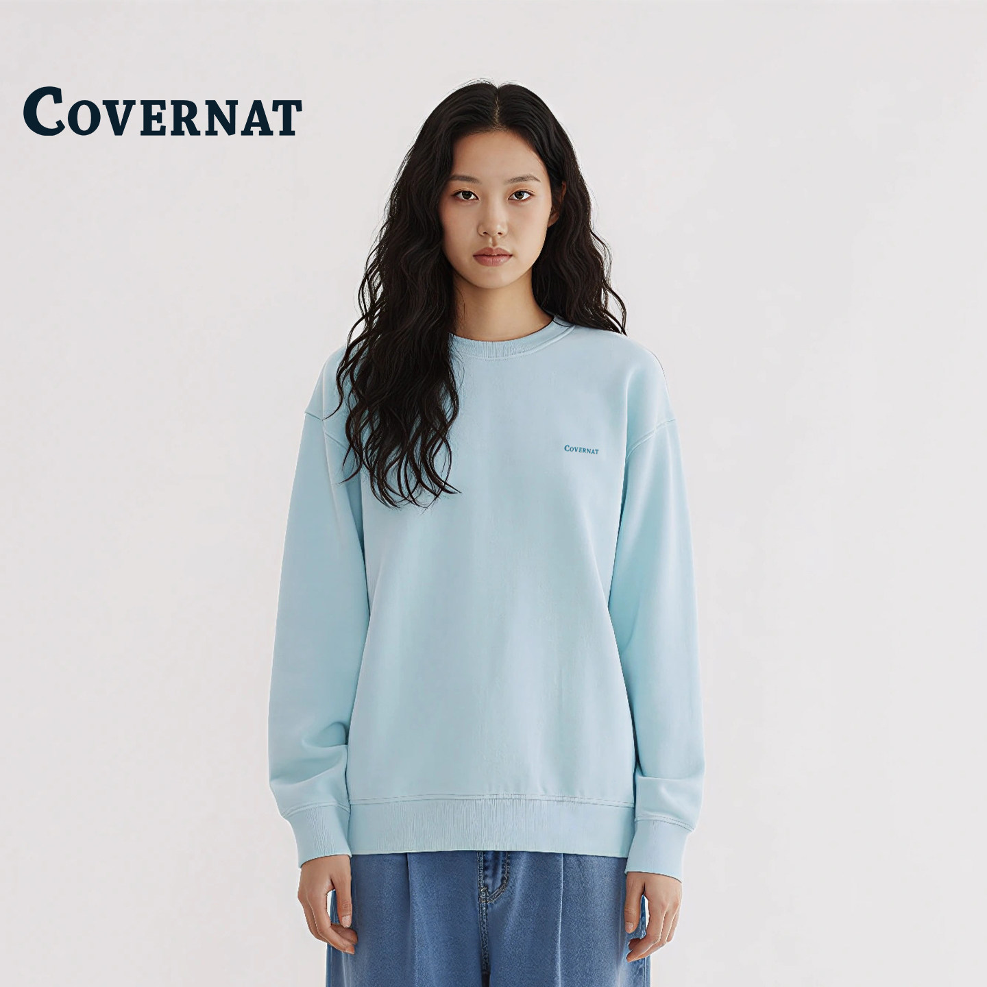 COVERNAT韩国纯棉卫衣美式慵懒风图片