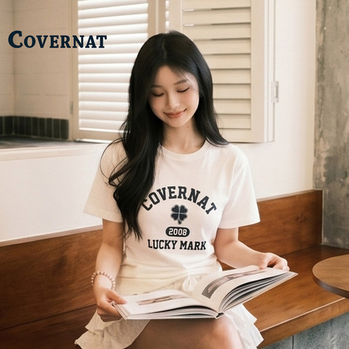 covernat四叶草T恤夏季穿搭