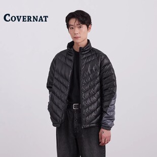 COVERNAT韩国羽绒服男款冬季高级感鸭绒加厚防寒保暖轻薄羽绒外套