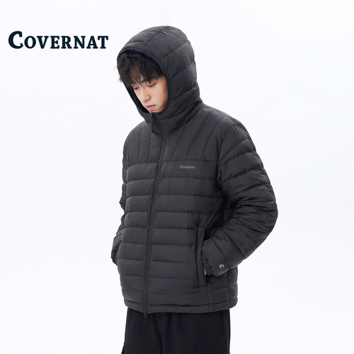 COVERNAT韩国轻薄排骨短款羽绒服
