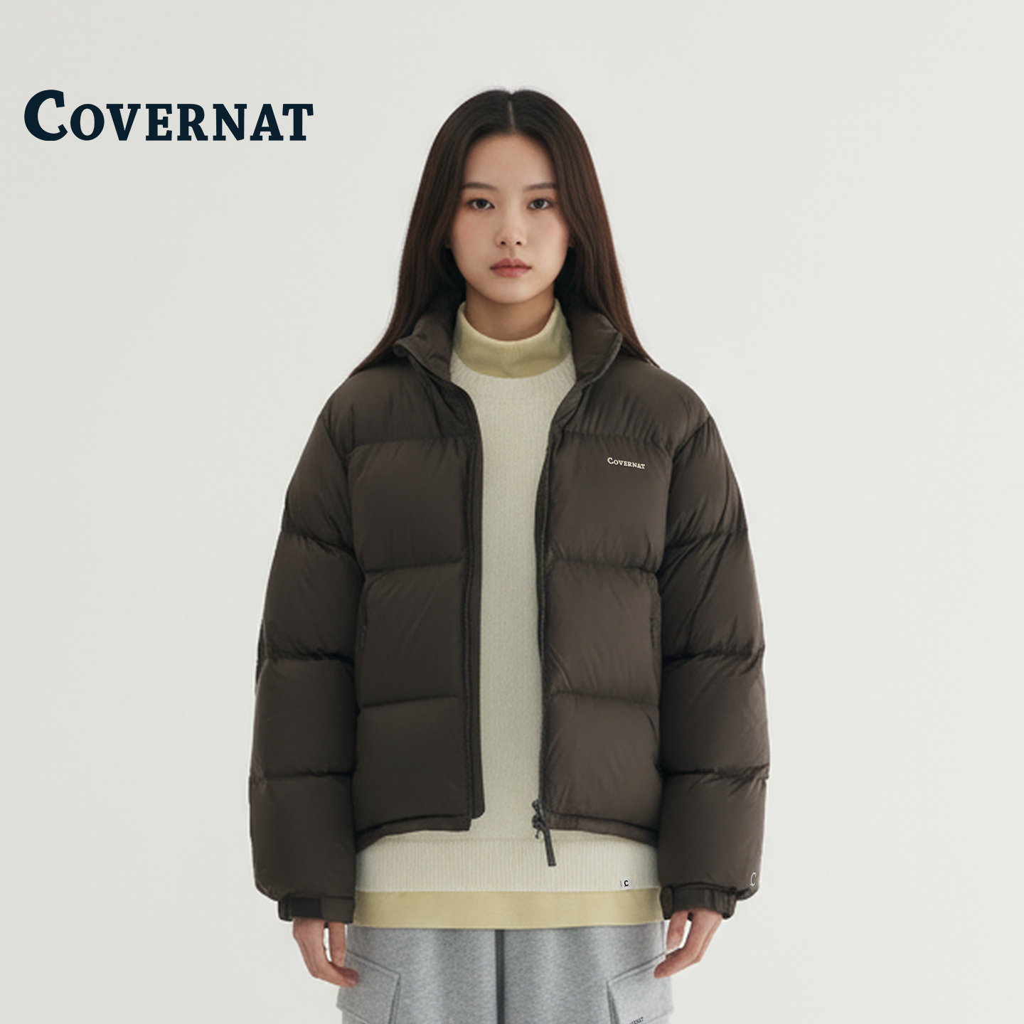 COVERNAT韩国加厚保暖羽绒服