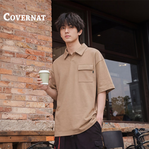 covernat韩国男士夏款舒适polo衫