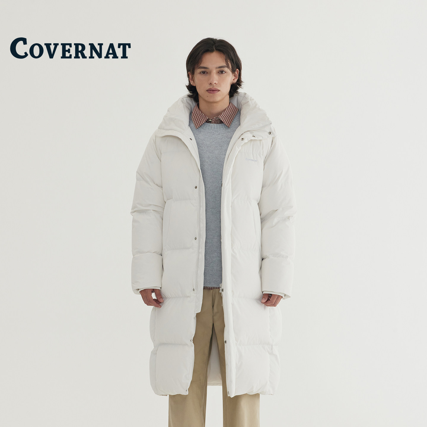 COVERNAT韩国长款羽绒服时尚简约加厚鸭绒百搭男女同款连帽外套,女装/女士精品,羽绒服,淘宝优惠券,粉丝福利购,淘宝优惠卷