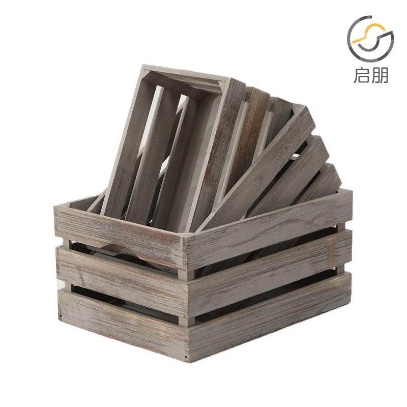 实木整理箱木质杂物箱木箱子柜子整理箱抽屉式储物箱收纳箱定制