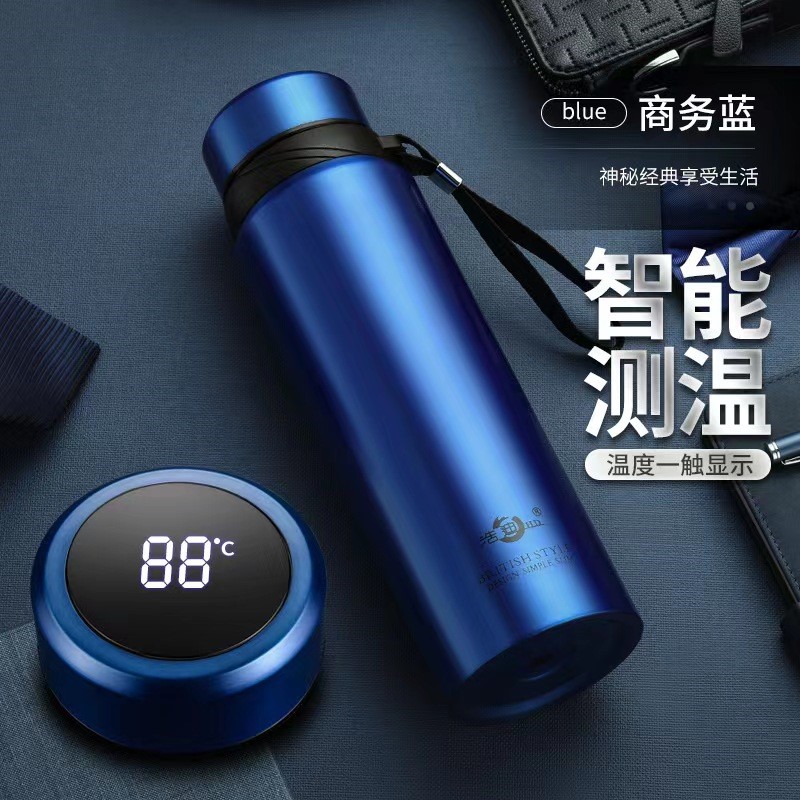 304不锈钢大容量保温杯智能可携式户外健身商务泡X茶水杯子运动