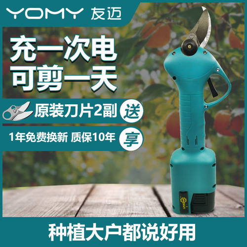 剪刀 电动剪树枝果树修枝剪充电强力园林锂电树枝剪省力粗枝剪