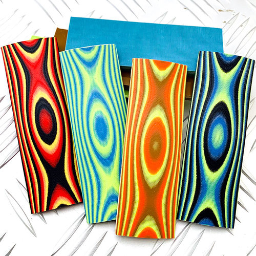 G10刀柄材料 DIY刀具手柄复合材料 彩色夹层花纹G-10制作刀柄贴片