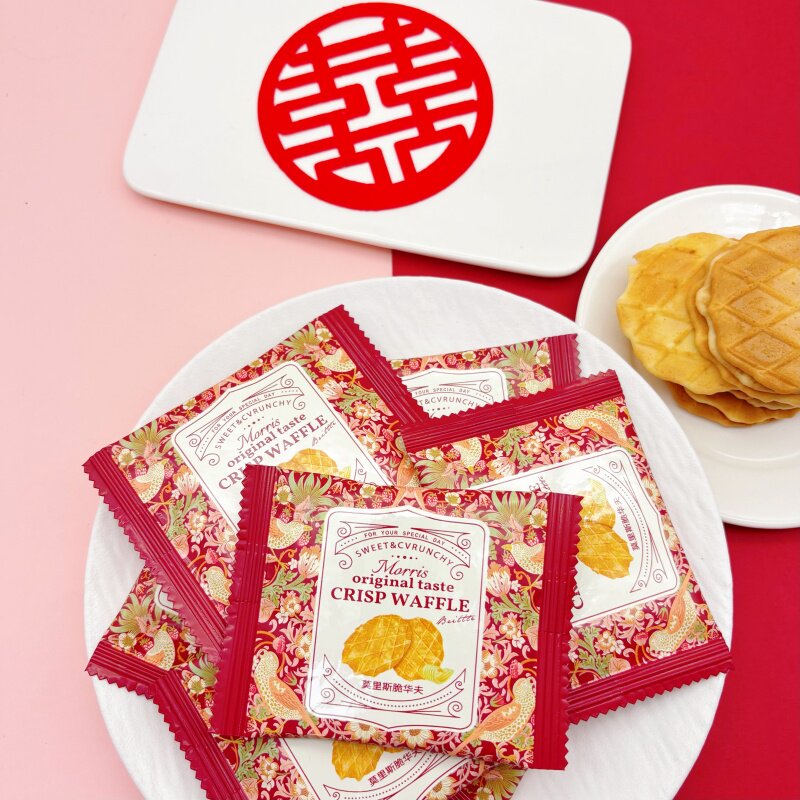 VIKOI唯口爱华夫薄脆饼干结婚喜饼喜糖高颜值糖果休闲零食茶点心
