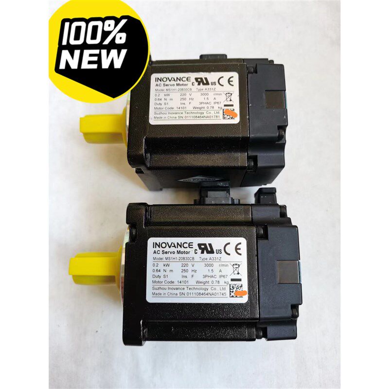 议价汇川200w伺服电机,型号 MS1H1-20B30CB-A3