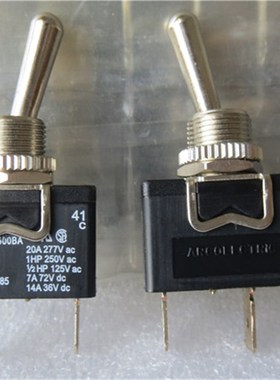 进口英国ARCOLECTRIC 3900BA钮子开关2脚2档摇头摇臂电源开关20A