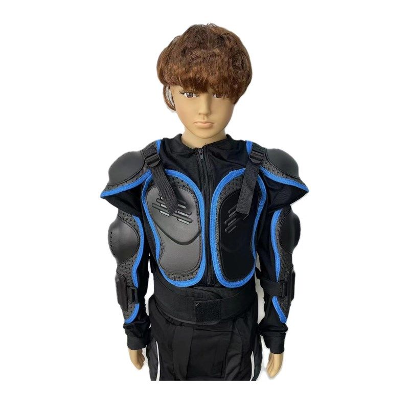 摩托车儿童骑行护甲衣全身防摔服铠甲越野护具全套机车护膝防护装