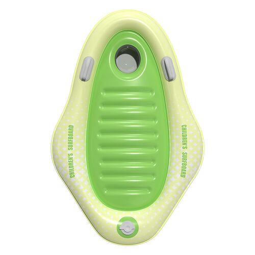 冲浪板儿童加厚按压式充气戏水浮排带把手小孩游泳圈浮板滑水板批