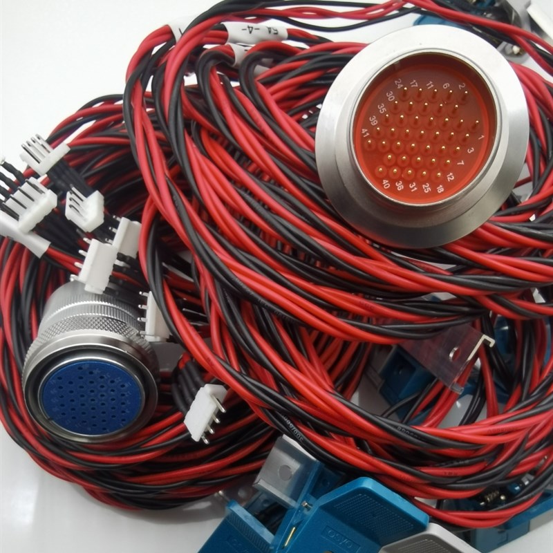 气密封玻璃烧结航空插头KF40-41芯线束加工