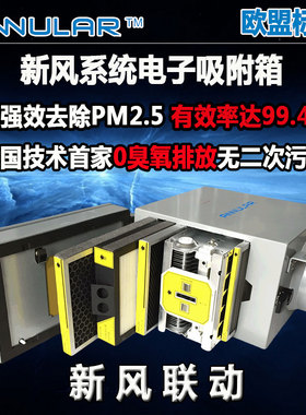 ANNULAR正品PT-400新风系统高效去除PM2.5除雾霾过滤箱电子净化箱