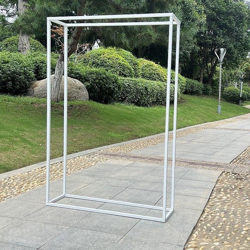 婚庆道具新款屏风方形摆件婚礼舞台拱门装饰铁艺背景架子迎宾方框