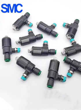 SMC带消声器快速排气节流阀ASV310F/410F/510F-01 02 03 04