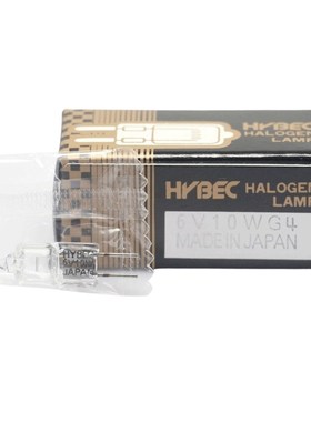 日本HYBEC  JC 6V10W G4 HBL-653 横丝 带紫外生化分析仪灯珠