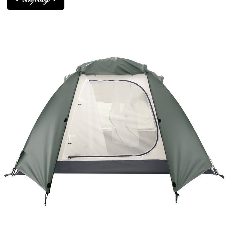 【现货】户外野营帐篷210T涤塔夫露营帐篷双层单人轻量化登山帐篷