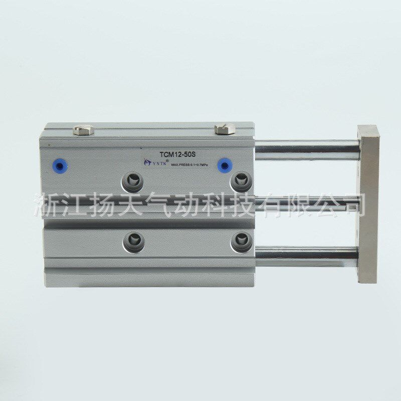 三轴三杆导杆气缸TCM12X10/20/25/40/60/75/100S薄型带磁柱滚珠轴