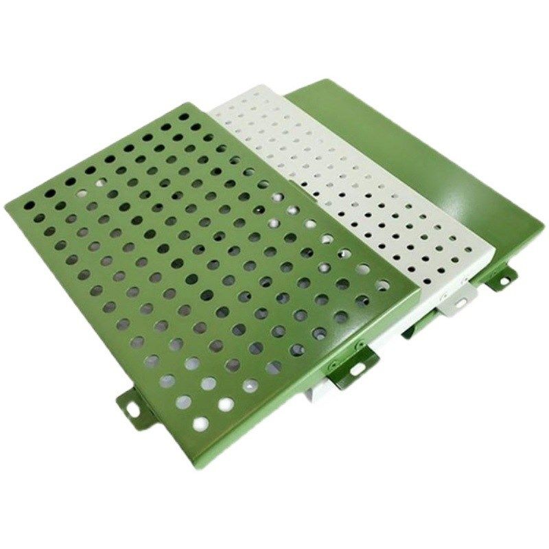 铝单板幕墙冲孔氟碳内外墙铝板门头吊顶天花雕花镂空包柱造型木纹