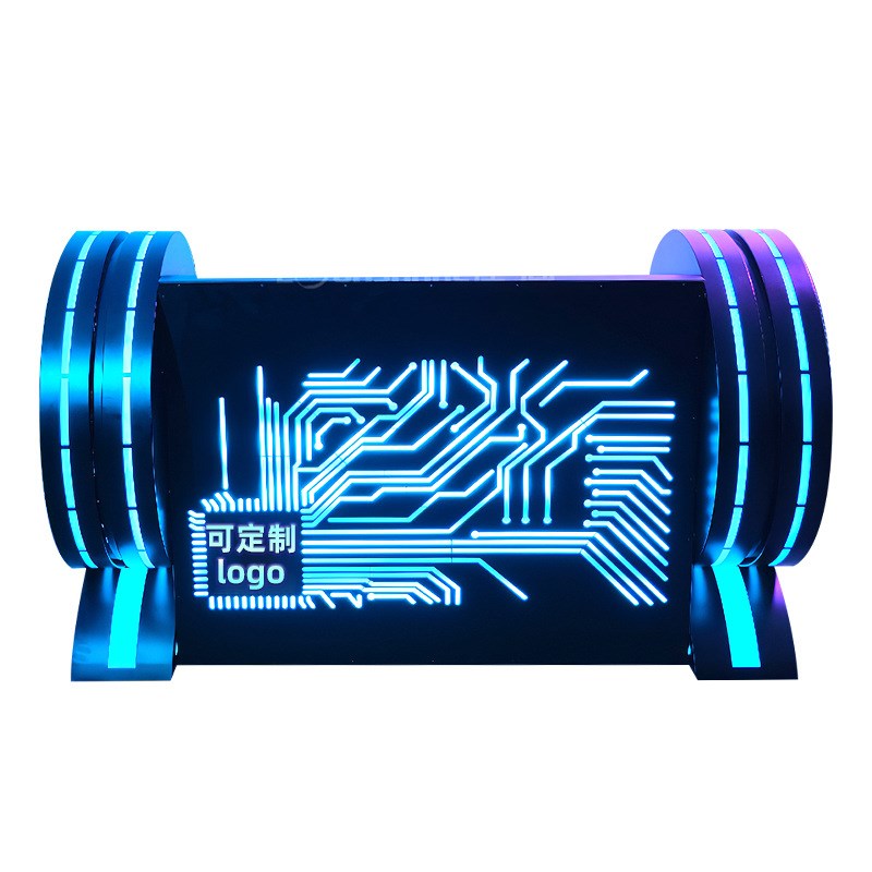 网红发光打碟机酒吧KTV派对房包间1.2米PartyK深渊DJ台包厢打碟台