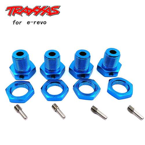 TRAXXAS新款大E-REVO越野车56087升级配件金属轮胎结合器套装5353