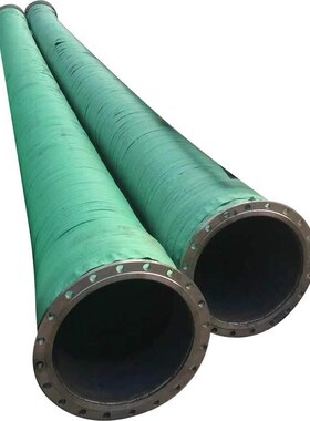 DN150,200,250,300,350法兰胶管 水泵配套胶管钢丝缠绕黑色橡胶管