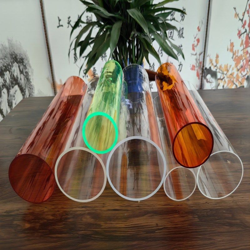高透明压克力有机j玻璃空心管圆柱形过滤柱实验仪器半圆球加工定
