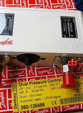 danfoss kp15 0601265 自动复位 双压力开关 原装机电五金丹佛斯