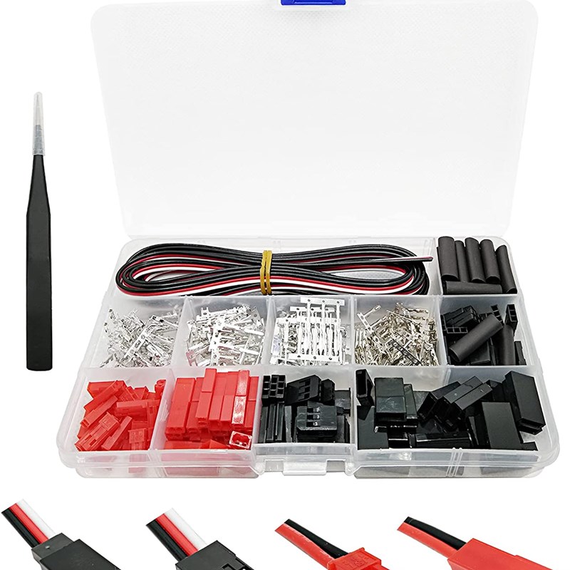 400PCS 套件插头公母连接器 对接 JST SYP Futaba RC 模型连接器